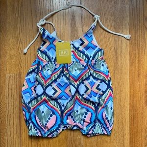 Summer romper. Fits size 12M